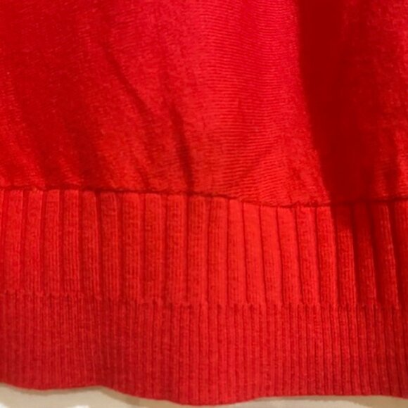 Victoria's Secret Dolman Sleeve V-Neck High-Low Sweater Raspberry Red Size XS - Picture 10 of 16